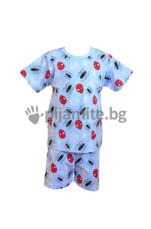 Детски пижами Пижами с къс ръкав Детска пижама - трико - къс ръкав Спайдърмен (3-8г.) 120
